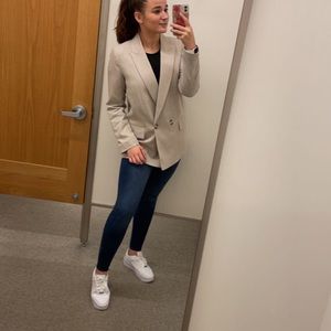 H&M Beige Oversized Blazer